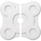 Ekena Millwork Luna Architectural Grade PVC Contemporary Ceiling Medallion, Two Piece, 24"OD x 3"ID x 8 1/4"C x 1"P CMP24LA2-03000 - alternate 1